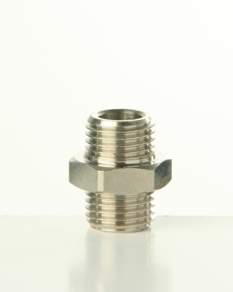 Doppelnippel zyl. 1/4'' - 1/4'' BSP