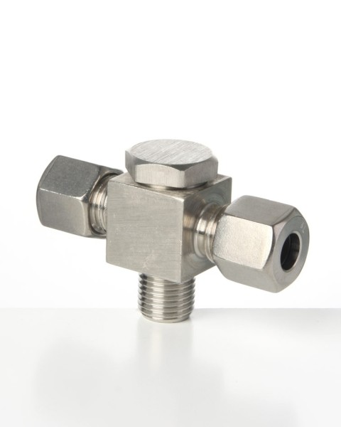 VA T-Schwenkverschraubung zyl. 8 - 1/4'' BSP