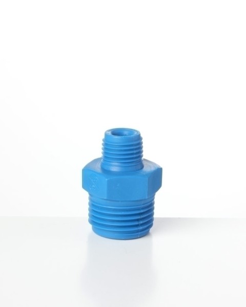 Doppelnippel kegelig red. 1/2''NPT - 1/2'' NPT gra