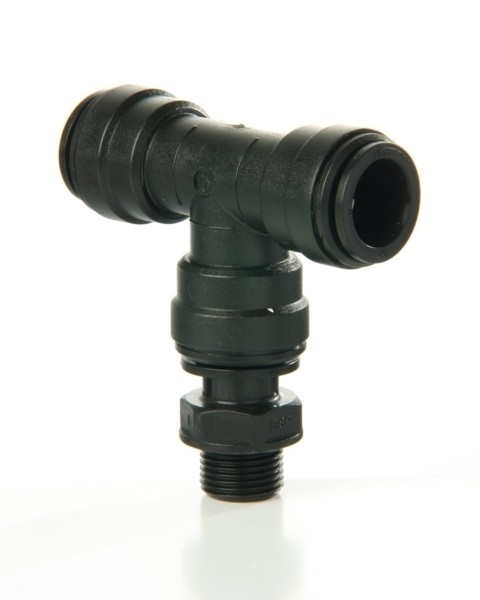 Steck-T-Einschraubanschluß G1/2" BSP zyl.-18mm