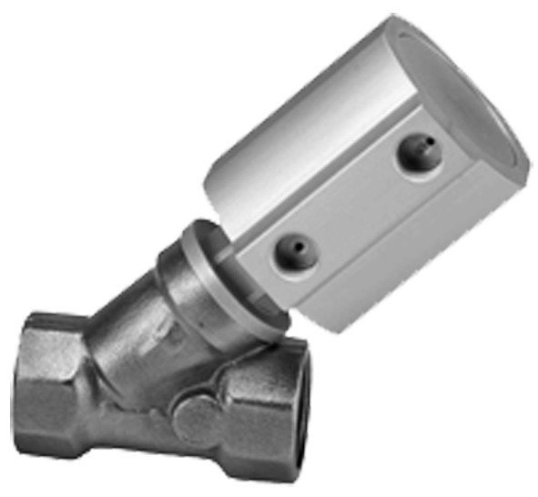 Kolbenbetriebenes 2/2-Wegeventil, Y-Bauform Messin