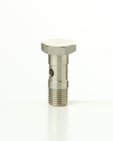 Einfache Hohlschraube 1/2" Edelstahl