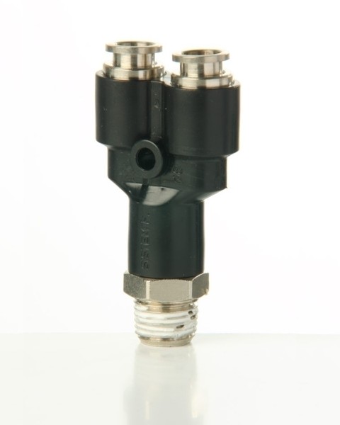 Einschraub-Y-Stecker 6 mm - kegelig 1/4'' BSP