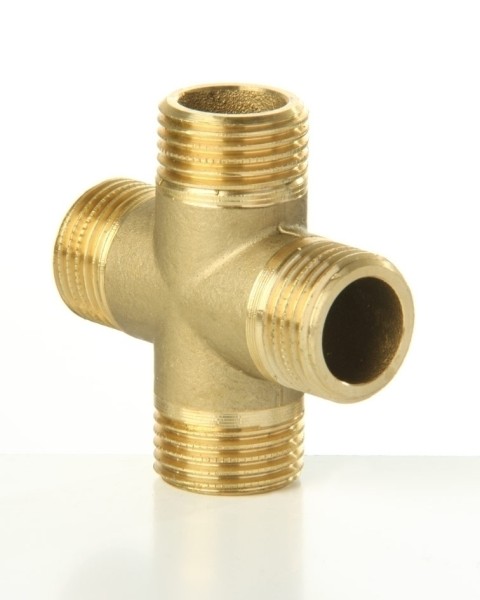 Kreuz-Schraub-Anschluss zyl. BSP 3/8''