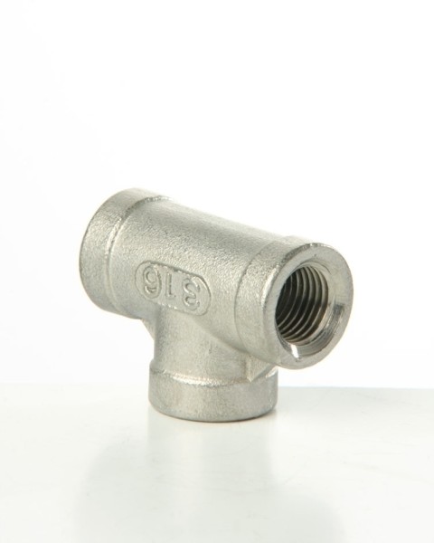 T Muffenstück zyl. 1/2'' VA