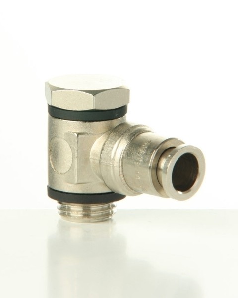Winkelschwenkanschluss 6 mm - zyl. 1/4'' BSP