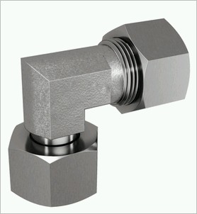 einstellbare Winkelverschraubung 12 mm - VA