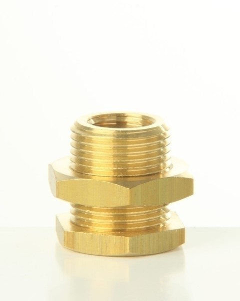 Schottverschraubung zyl. AG 1/2"/ IG 3/8''