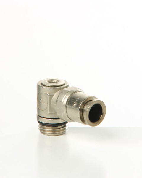Winkeleinschraubanschl. M6x1.Gewindelänge 8mm