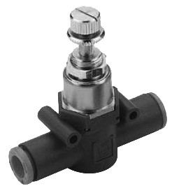 Miniaturdruckregler Inline, Steckanschluss 8-8mm