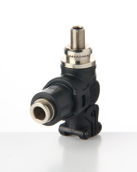 Winkel-Drosselrückschlag- Anschlussmodul 4 mm - Zu