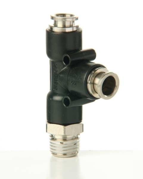 L-Einschraubanschluß Kunststoff. 6mm zyl. 1/8''